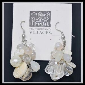 *Ten Thousand Villages* Bead Cluster Earrings